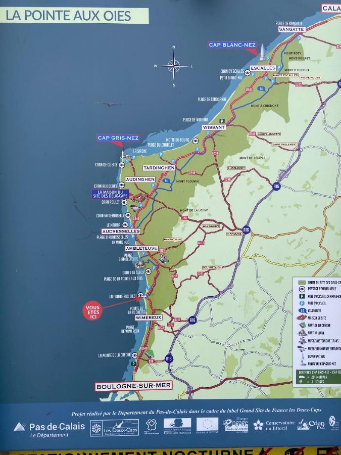 La Mer En Vue, Destination Naturelle Pour 2, Avec Wifi Et Parking Wimereux Bagian luar foto